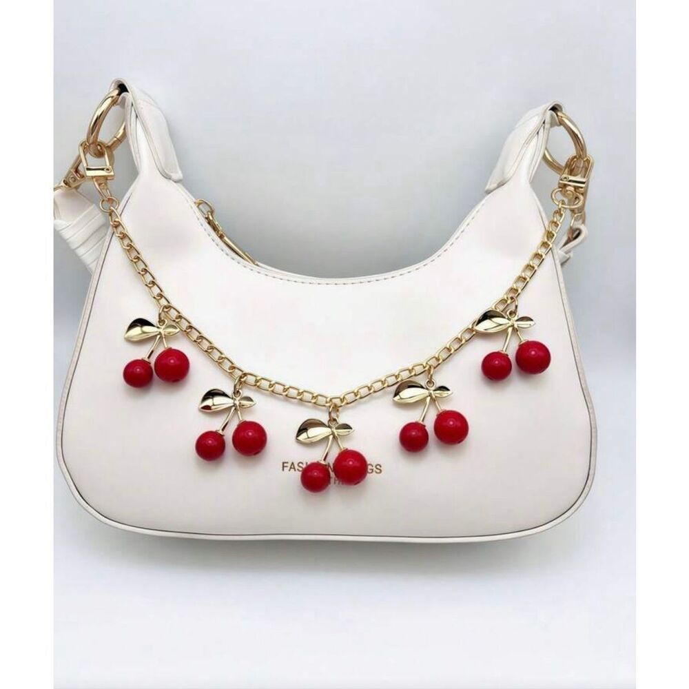 Red cherry purse chain